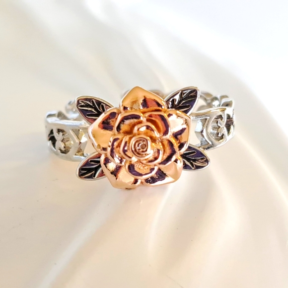Silver and Rose Gold Ring - Picture 3 of 6